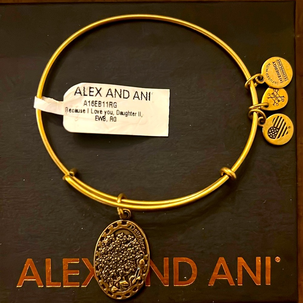 Alex and Ani Because I Love You Daughter Bracelet NWT
